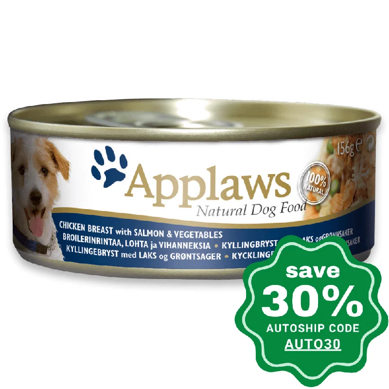 Applaws - Chicken Breast with Salmon and Vegetables Canned Dog Food - 156G (min. 12 cans)