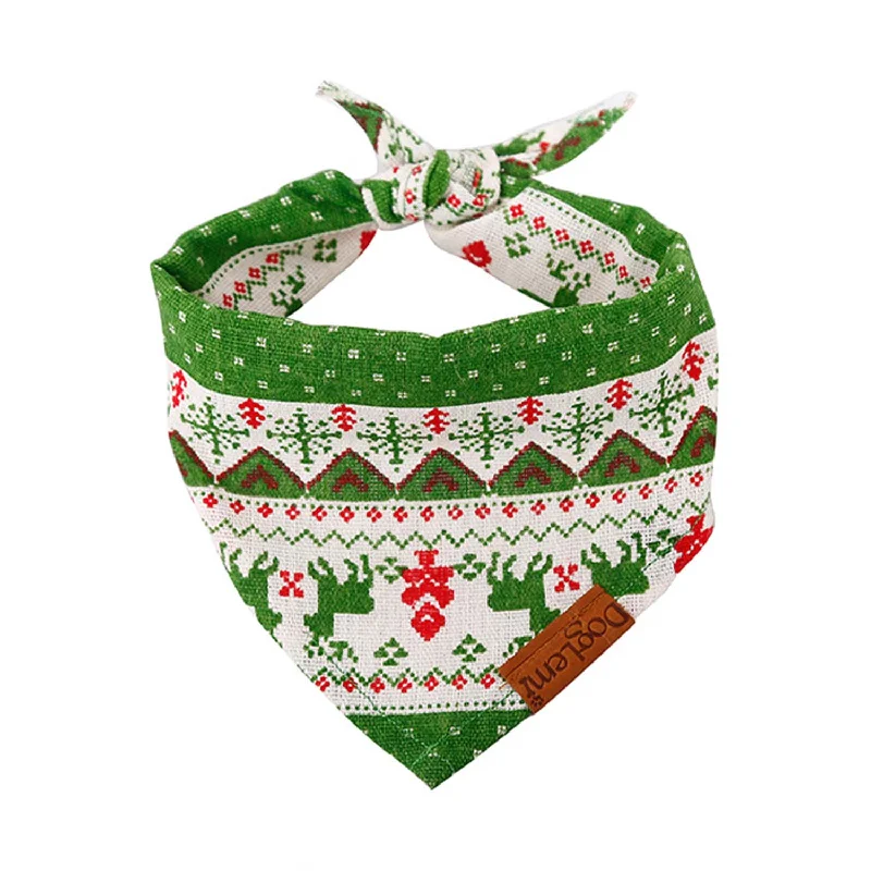 Doglemi Collar Triangle Deer Bib (Green)