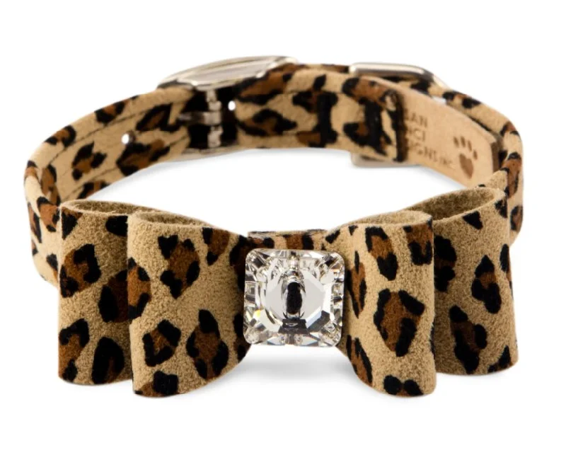 Susan Lanci Big Bow Collar- Jungle Print Collection